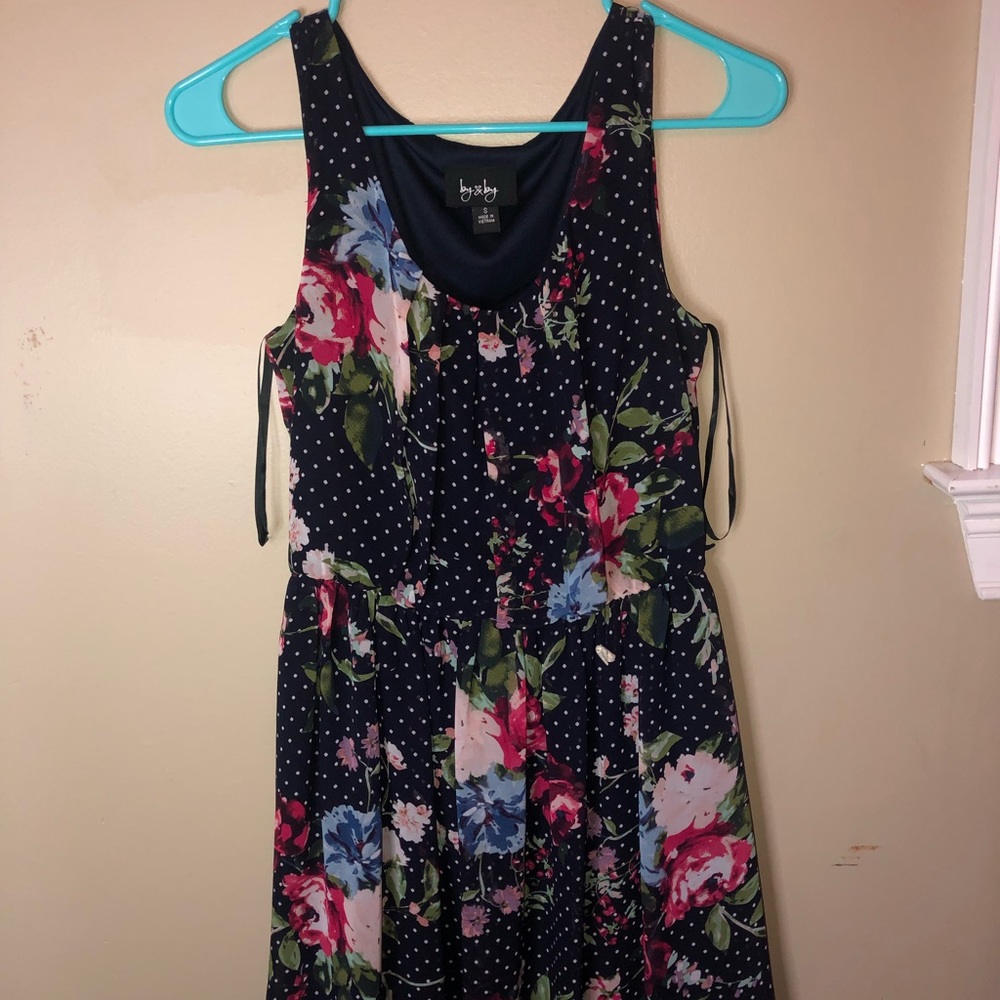 Floral dress.